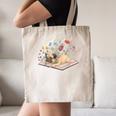 Color Floral Cute Pug Dog On Book Reading Bookworm Reader Canvas Tote Bag