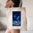 Cosmic Botanical Book Lover Reading Canvas Tote Bag