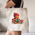 Cozy Gingerbread Christmas Reading Book Xmas Snowflakes Fall Canvas Tote Bag Cozy Gingerbread Christmas Reading Book Xmas Snowflakes Fall Canvas Tote Bag
