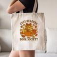 Cozy Readers Book Society Vintage Fall Books & Pumpkin Canvas Tote Bag Cozy Readers Book Society Vintage Fall Books & Pumpkin Canvas Tote Bag