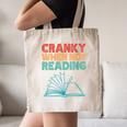 Cranky When Not Reading Retro Vintage Book Lover Canvas Tote Bag Cranky When Not Reading Retro Vintage Book Lover Canvas Tote Bag