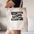 Crying Over Fictional Characters Book Lovers Canvas Tote Bag Crying Over Fictional Characters Book Lovers Canvas Tote Bag