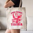 Cupid's Favorite Teacher Valentines Day Heart Book Lover Canvas Tote Bag
