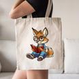 Cute Coyote With Book I Kids Coyote Canvas Tote Bag Cute Coyote With Book I Kids Coyote Canvas Tote Bag