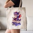 Cute Dragon Read Books Be Kind Stay Weird Book Lover Canvas Tote Bag