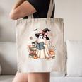 Cute Ghost Reading Book Librarian Book Lover Canvas Tote Bag