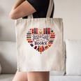 Cute Just A Girl Who Loves Books Heart Shape Reader Canvas Tote Bag