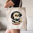 Cute Panda Reading Book Under Moon Bookworm Coffee Lover Canvas Tote Bag Cute Panda Reading Book Under Moon Bookworm Coffee Lover Canvas Tote Bag