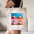 Cute Penguin Reading Book School Librarian Teacher Student Canvas Tote Bag