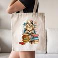 Cute Reading Chicken With Glasses Books Bookworm Reader Book Canvas Tote Bag