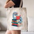 Cute Reading Seal On Books Book Lover Canvas Tote Bag Cute Reading Seal On Books Book Lover Canvas Tote Bag