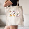 Cute Spooky Reading Book Halloween Fall Ghost Autumn Canvas Tote Bag Cute Spooky Reading Book Halloween Fall Ghost Autumn Canvas Tote Bag