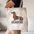 Dachshund Dog Dachshund Decor Books Nerds Dachshund Canvas Tote Bag