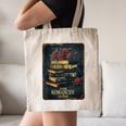 Dark Romance Reader Vintage Floral Book Lover Canvas Tote Bag