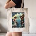 David And Goliath Bible Book Of Samuel King David Comic Canvas Tote Bag