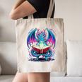 Dragon Reading Book Lover Canvas Tote Bag
