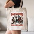 Dragon In A World Full Of Bookworms Be A Book Dragon Canvas Tote Bag