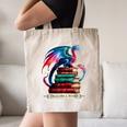 Dragons And Books Dragonworm Book Lover Reading Canvas Tote Bag