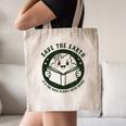 Earth Day 2025 Save Earth It´s Only Planet With Books Reader Canvas Tote Bag
