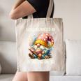 Easily Distracted By Books And Gnomes Book Reading Gnome Canvas Tote Bag