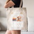 Easily Distracted By Goldens & Books Golden Retriever Dog Canvas Tote Bag Easily Distracted By Goldens & Books Golden Retriever Dog Canvas Tote Bag