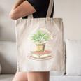 Easily Distracted By Plants And Books Canvas Tote Bag