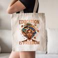 Education Is Freedom Teacher Books Black History Month Canvas Tote Bag Education Is Freedom Teacher Books Black History Month Canvas Tote Bag