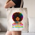 Education Is Freedom Teacher Books History Month Canvas Tote Bag Education Is Freedom Teacher Books History Month Canvas Tote Bag