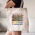 Everyone Is Welcome Here Floral Book LGBT Pride Equality Canvas Tote Bag Everyone Is Welcome Here Floral Book LGBT Pride Equality Canvas Tote Bag