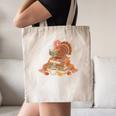Fall Book Vintage Turkey Thanksgiving Reading Book Lovers Canvas Tote Bag