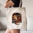 Fantasy Dragon Reading Book Lover Canvas Tote Bag