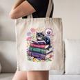 Fantasy Drama Tragedy Cute Cat Book Lover Readers Librarians Canvas Tote Bag