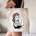 Female Librarian Rosie Riveter Book Guardian Woman Canvas Tote Bag
