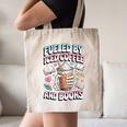 Fueled By Iced Coffee And Books Book Lover Retro Canvas Tote Bag Fueled By Iced Coffee And Books Book Lover Retro Canvas Tote Bag
