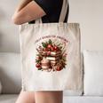 Fully Booked For Christmas Cozy Holiday Books Winter Reading Canvas Tote Bag