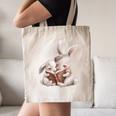Funny Book Reading Quote For Women And Girls Rabbits Canvas Tote Bag