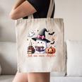 Ghost Reading Book Coquette Bow Halloween Girl Toddler Kid Canvas Tote Bag Ghost Reading Book Coquette Bow Halloween Girl Toddler Kid Canvas Tote Bag