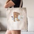 Ghosts Reading Books Teacher Halloween Librarian Book Lover Canvas Tote Bag