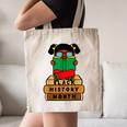 Girl Kid Reading Book Black History Month Bookworm Canvas Tote Bag