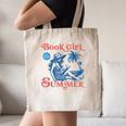 Girl Reading Book Summer Beach Vacation For Book Lover Canvas Tote Bag