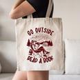 Go Outside Read a Book Vintage Bibliophiles Canvas Tote Bag