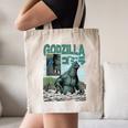Godzilla Ocean Scene Comic Book Illustration Movie Monster Canvas Tote Bag Godzilla Ocean Scene Comic Book Illustration Movie Monster Canvas Tote Bag