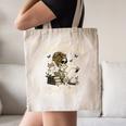 Good Girls Read Bad Books Vintage Skeleton Reader Canvas Tote Bag