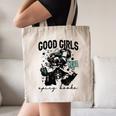 Good Girls Read Spicy Skeleton Book Club Canvas Tote Bag