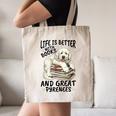 Great Pyrenees Dog Breed Life Is Better With Books And Great Canvas Tote Bag Great Pyrenees Dog Breed Life Is Better With Books And Great Canvas Tote Bag