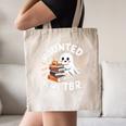 Haunted By My TBR Cute Ghost Book Reading Teacher Halloween Canvas Tote Bag Haunted By My TBR Cute Ghost Book Reading Teacher Halloween Canvas Tote Bag