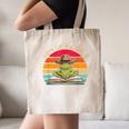 Howdy Reader Frog Reading Book Vintage Canvas Tote Bag