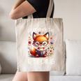 I'd Rather Be Reading Cute Fox Book Lover Reader Bookworm Canvas Tote Bag