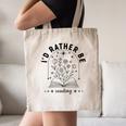I’d Rather Be Reading Minimal Book Lover Arch Canvas Tote Bag