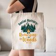 Introvert Camping Social Battery Recharging In The Woods Canvas Tote Bag